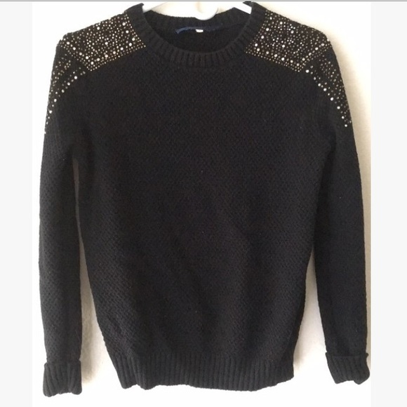 Sweaters | Embellished Shoulder Sweater 
